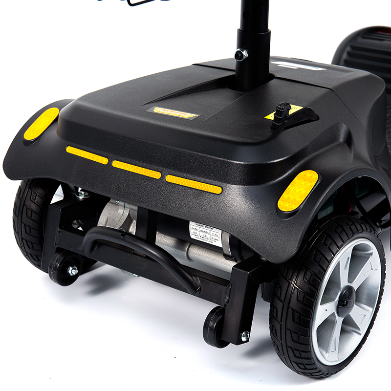 YL-07 Skuter Mobilitas Bertenaga Listrik Lipat Perjalanan 4 Roda dengan Keranjang