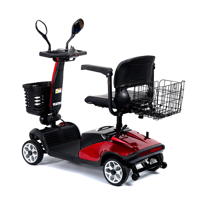 YL-07T Skuter Mobilitas Bertenaga Listrik Lipat Portabel 4 Roda