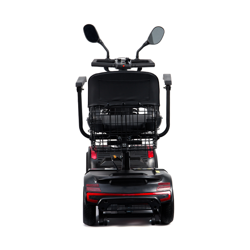 YL-01S Skuter Mobilitas Bermotor Lipat Portabel 4 Roda untuk Lansia