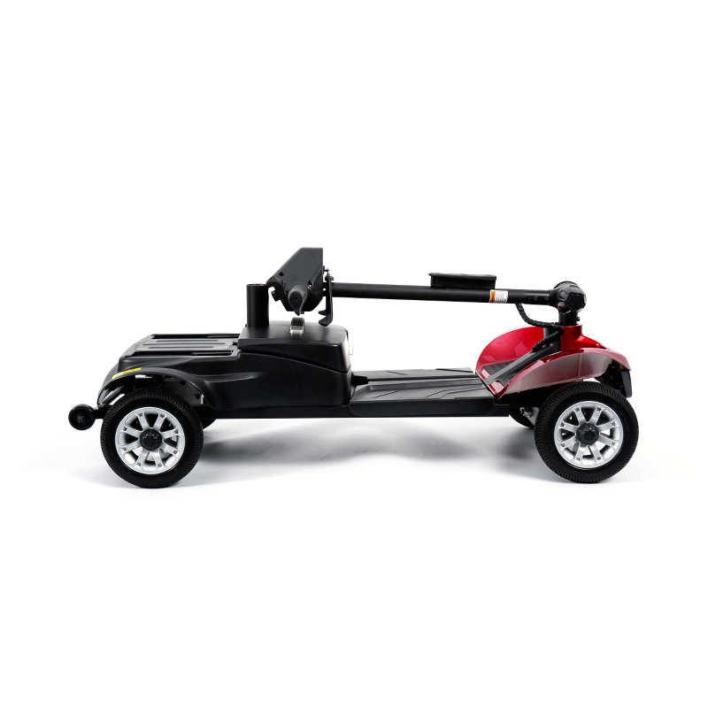 Skuter Mobilitas 4 Roda Ringan YL-02 untuk Lansia, Dilengkapi Kursi Putar 360°