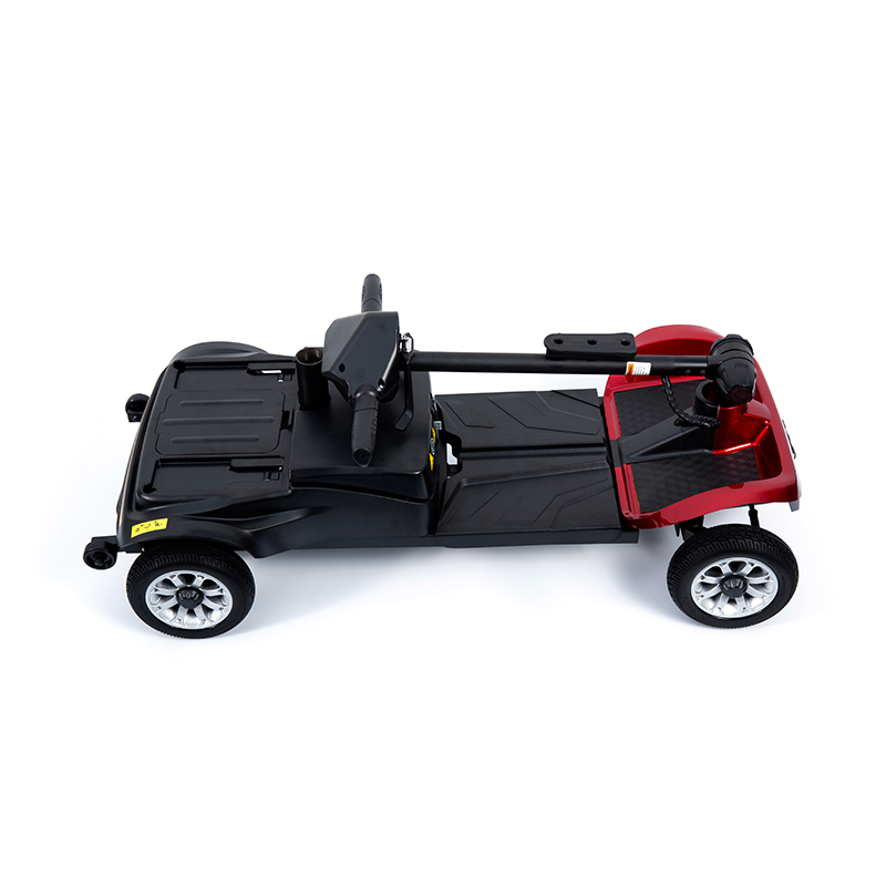 Skuter Mobilitas 4 Roda Ringan YL-02 untuk Lansia, Dilengkapi Kursi Putar 360°