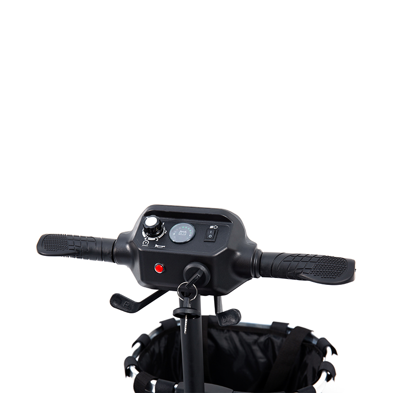 Skuter Mobilitas 4 Roda Ringan YL-02 untuk Lansia, Dilengkapi Kursi Putar 360°