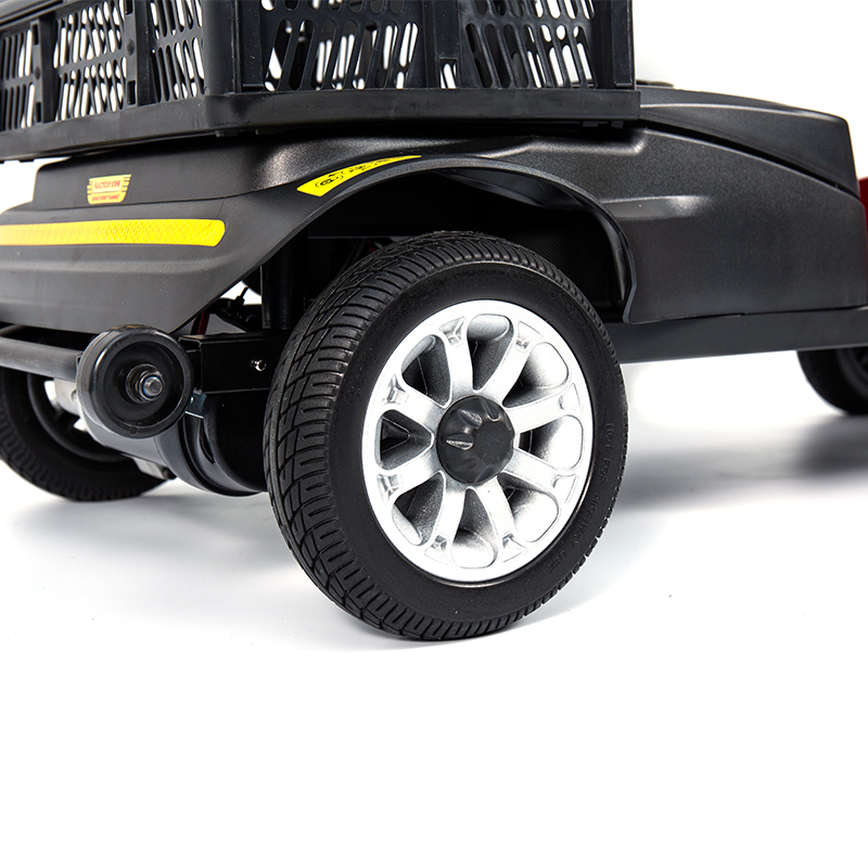 Skuter Mobilitas 4 Roda Ringan YL-02 untuk Lansia, Dilengkapi Kursi Putar 360°