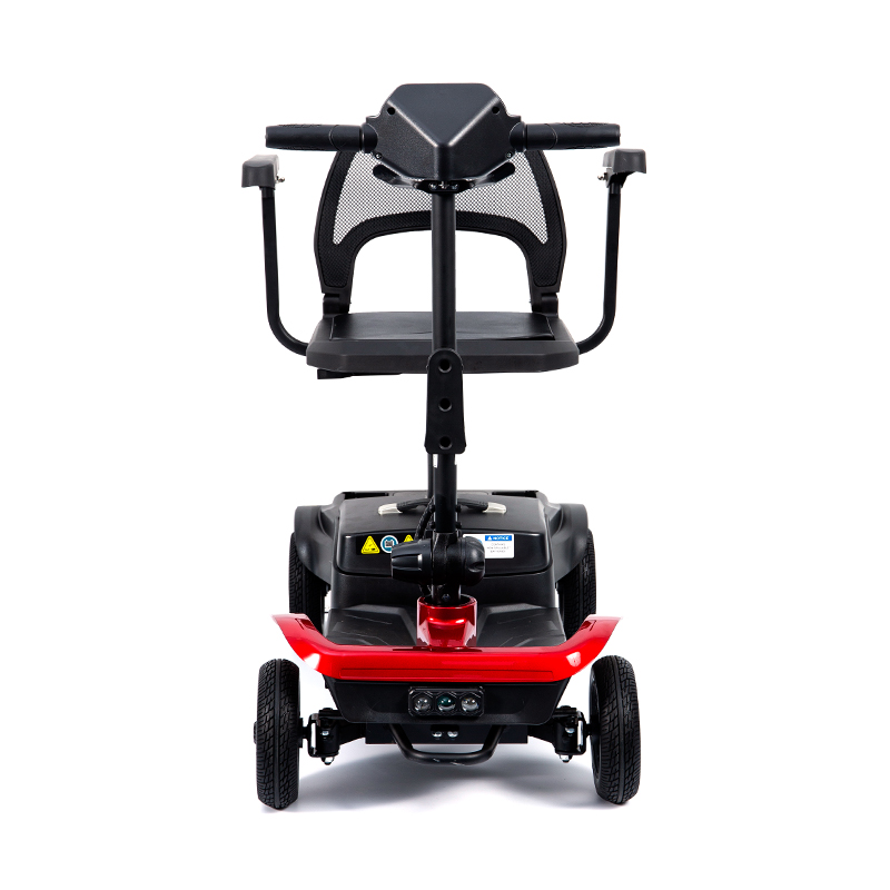 Skuter Mobilitas 4 Roda Ringan YL-02 untuk Lansia, Dilengkapi Kursi Putar 360°