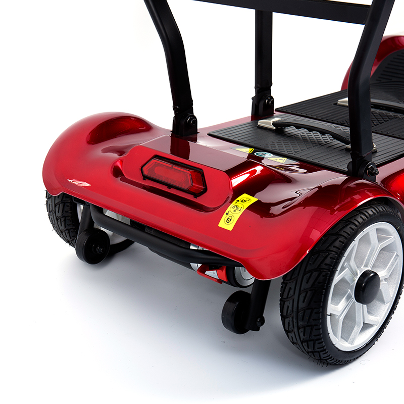 YL-985 Skuter Transportasi Listrik Lipat Bertenaga Baterai 4 Roda