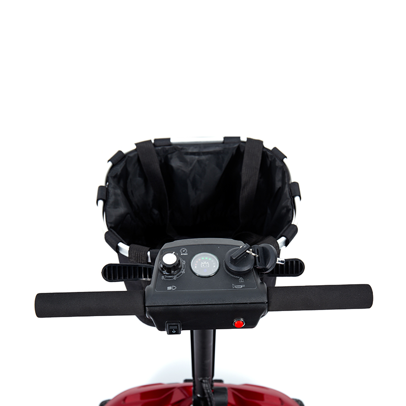 YL-985 Skuter Transportasi Listrik Lipat Bertenaga Baterai 4 Roda