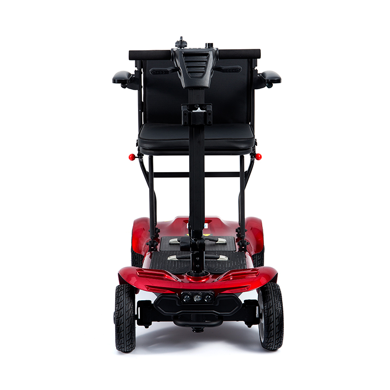 YL-985 Skuter Transportasi Listrik Lipat Bertenaga Baterai 4 Roda