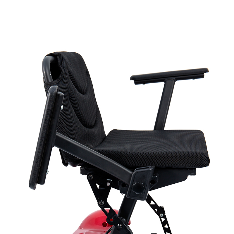 YL-211 Skuter Listrik Turis 4 Roda untuk Lansia dengan Lampu Depan LED, Keranjang