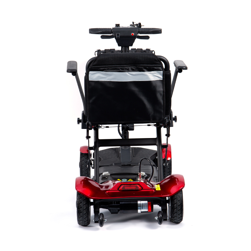 YL-211 Skuter Listrik Turis 4 Roda untuk Lansia dengan Lampu Depan LED, Keranjang