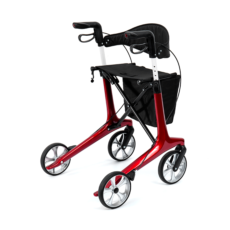 Rollator Ringan HES-R306 – Roda TPR Dapat Dilipat, Dapat Disesuaikan, Kapasitas Berat 150kg