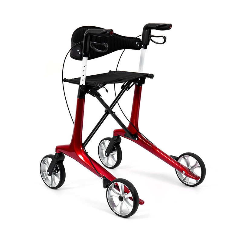 Rollator Ringan HES-R306 – Roda TPR Dapat Dilipat, Dapat Disesuaikan, Kapasitas Berat 150kg