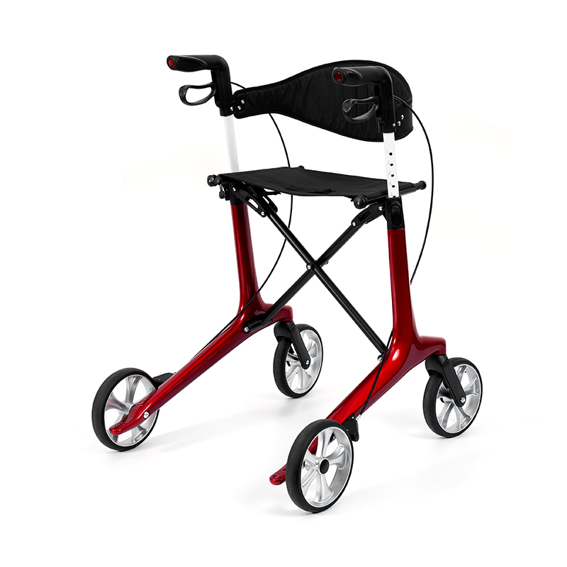 Rollator Ringan HES-R306 – Roda TPR Dapat Dilipat, Dapat Disesuaikan, Kapasitas Berat 150kg